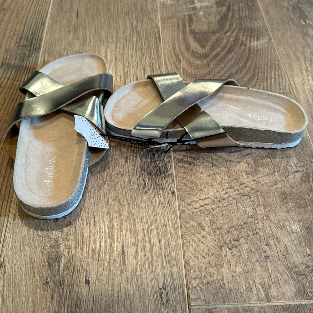 Chatties Girl’s Silver Sandals Size 3